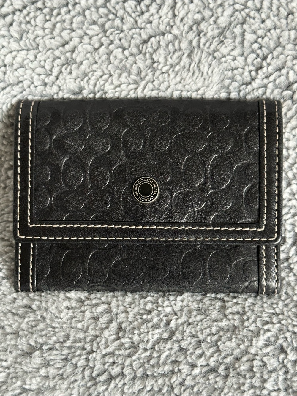 Coach Signature Embossed Card Wallet